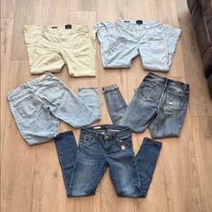 Kut BF Size 0, AG Ex-BF size 25,Buckle Black Ankle Skinny 27, WHBM size 4